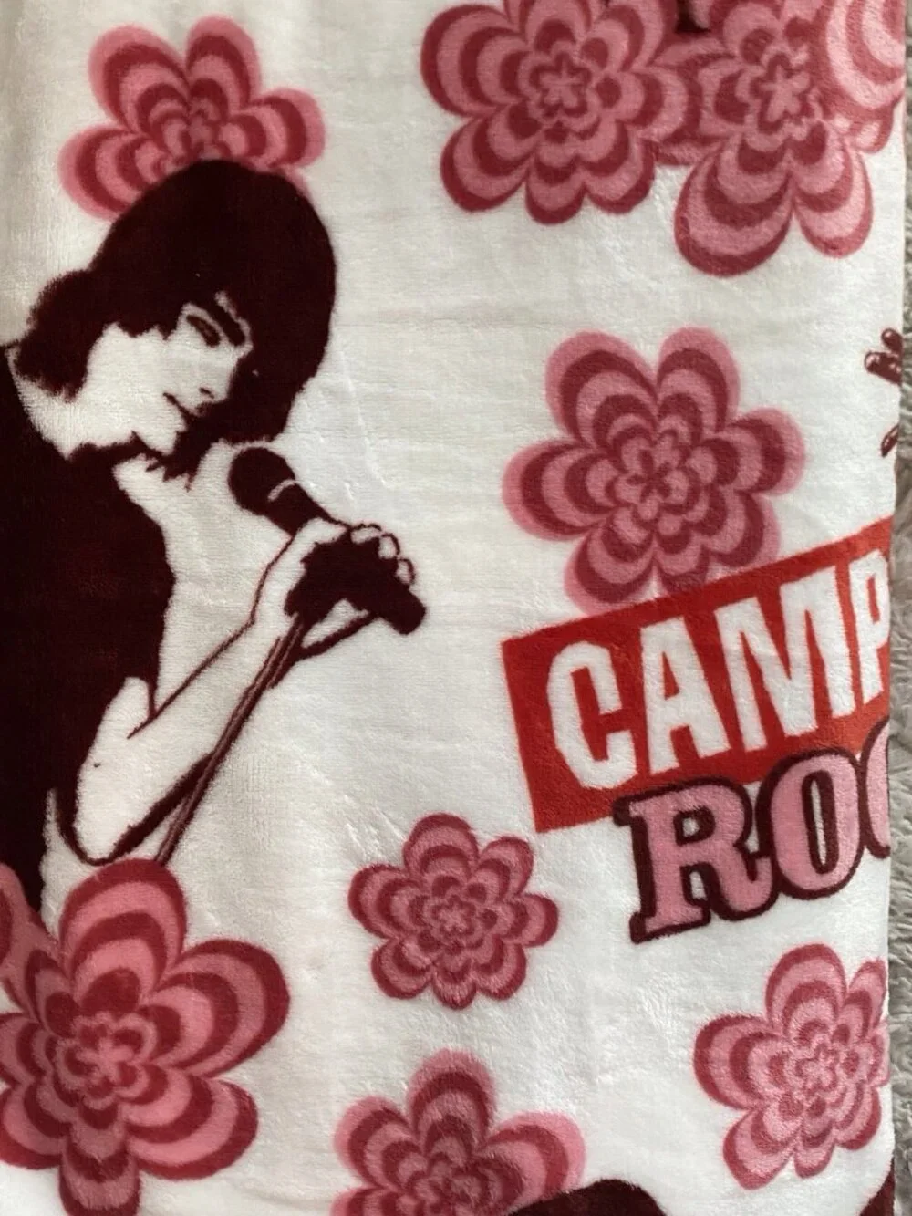 Disney Camp Rock Super Soft Plush Throw Blanket 50” X 70” Retro NEW